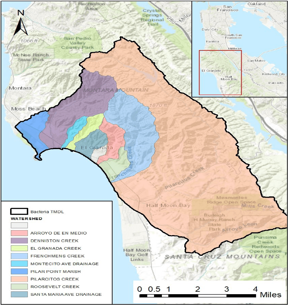 TMDL watershed map